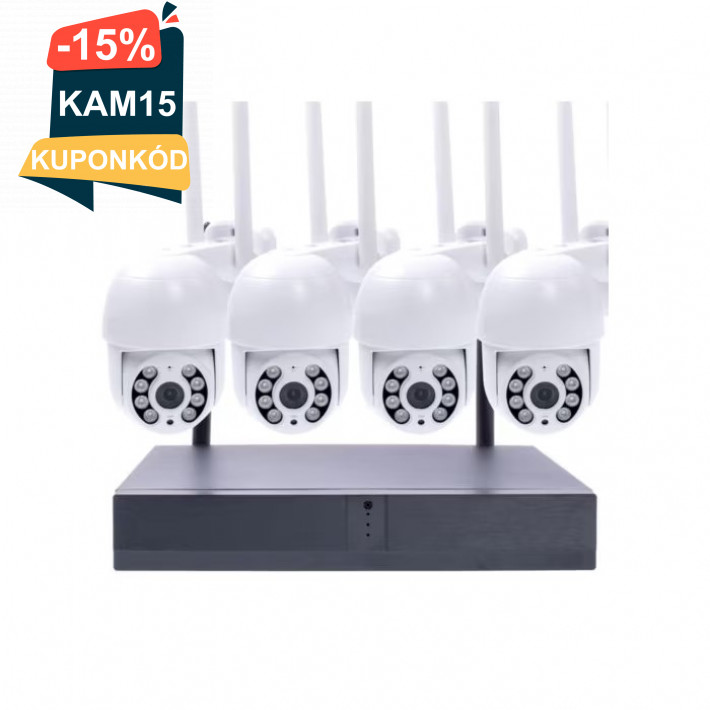 Ai Smart NVR Kits 4 DB-os kamerarendszer 4MP-es, IP66 cam-322